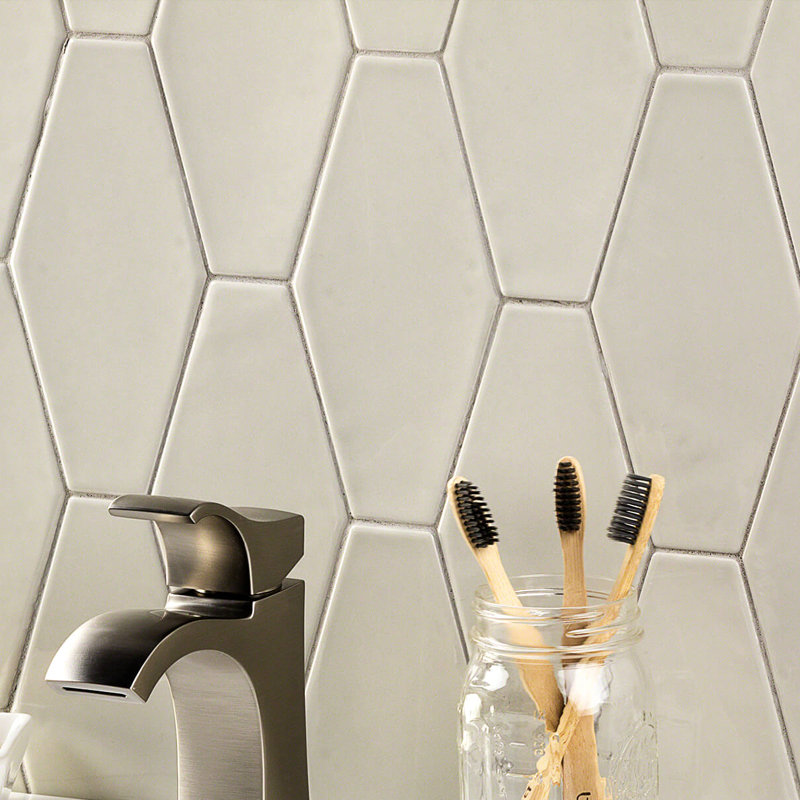 Birmingham 4" x 8" Microbeveled Ceramic Subway Tile Joss & Main